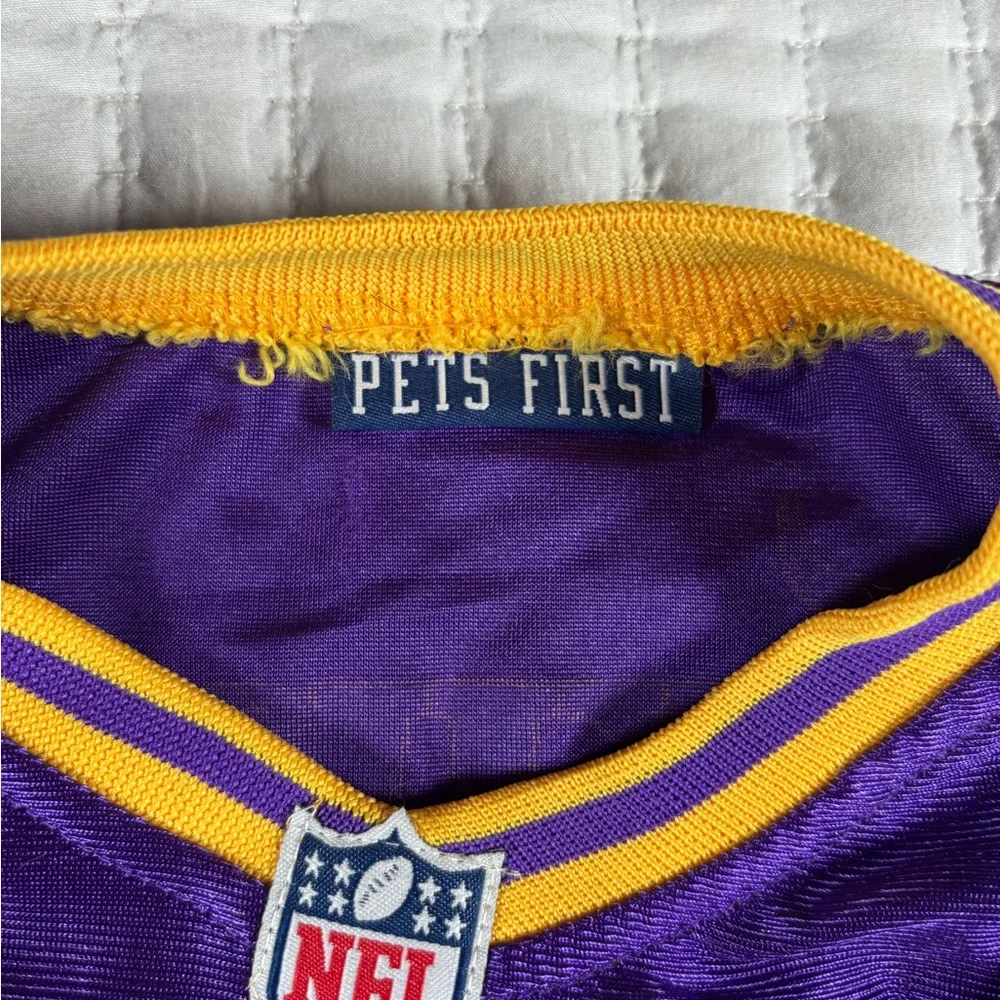 NFL Minnesota Vikings Pet‎ Jersey Size Large Purple Dogs Pets First #00